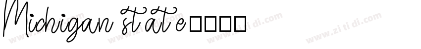 Michigan state字体转换